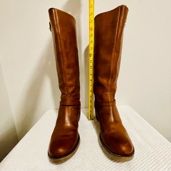 SOLD-Lucky Brand Rollie Boots Leather Equestrian Brown Riding Tall Boots Size 10 - Picture 12 of 16